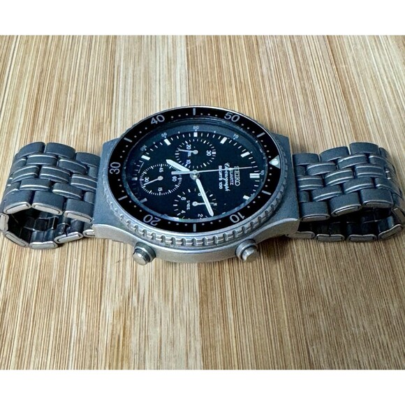 Vintage Men’s Seiko Sports 100 Chronograph Watch 1980's 7A28-7040 Working - Picture 5 of 7